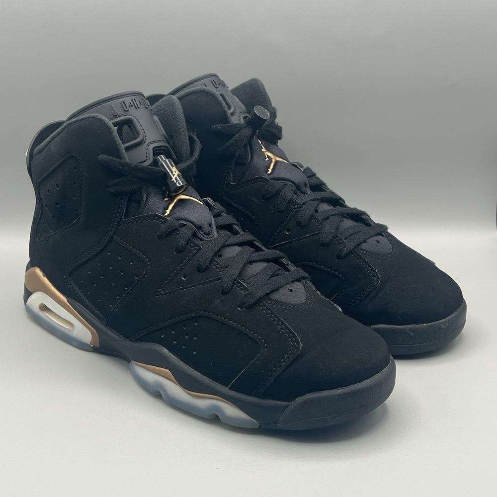 2020 Nike Air Jordan 6 DMP Gold Retro Shoes - Kids Youth Size 7 Women's Size 8.5